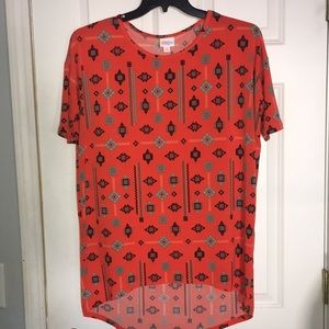 LuLaRoe Irma XS ~ Slinky Material ~ Orange